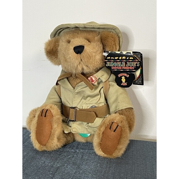 1998 Jungle Joe Talking Plush Teddy Bear Jungle Joe's Safari Friends 9" Works - Picture 1 of 7